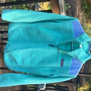 Vineyard Vines pullover, teal, child XS